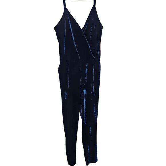 Toxik3 Womens Jumpsuit Large Velvet Y2K Royal Blue Holiday Skinny Fit Catsuit - Picture 2 of 9